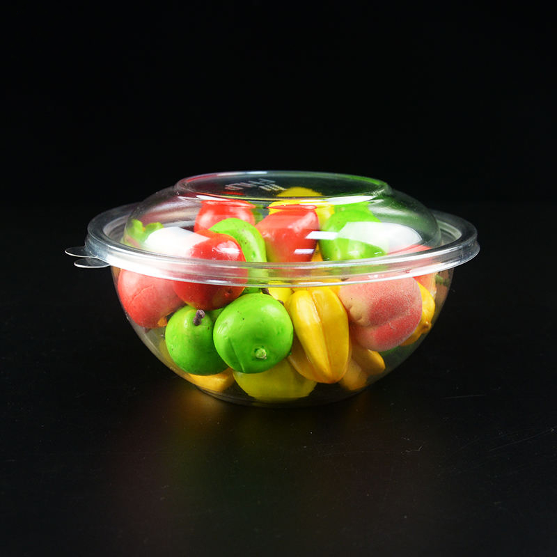 Material reciclable desechable de plástico Cristal Fruit Bowl