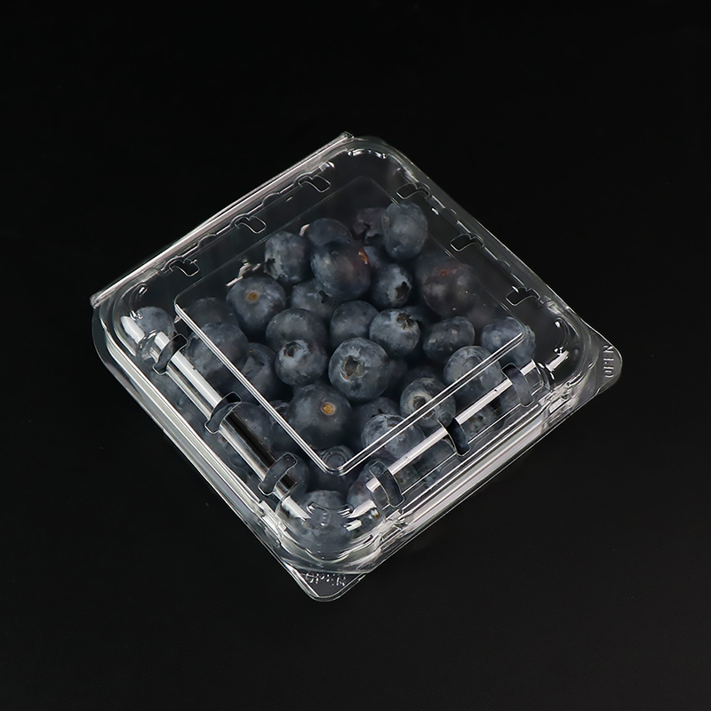 Caja de frutas de caja de arándanos con tapa 103*108*42 mm HGF-125B